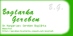 boglarka gereben business card